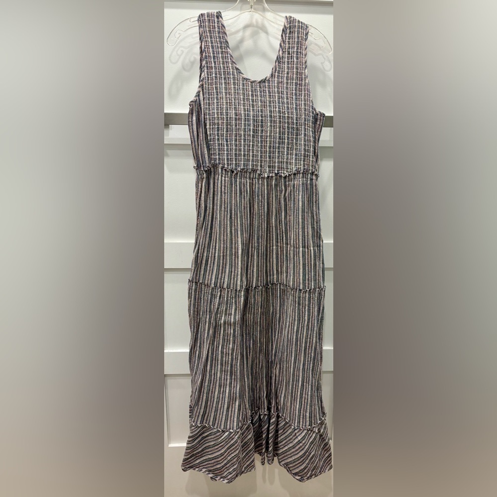 Caslon Woven Textured Maxi Dress Size Small